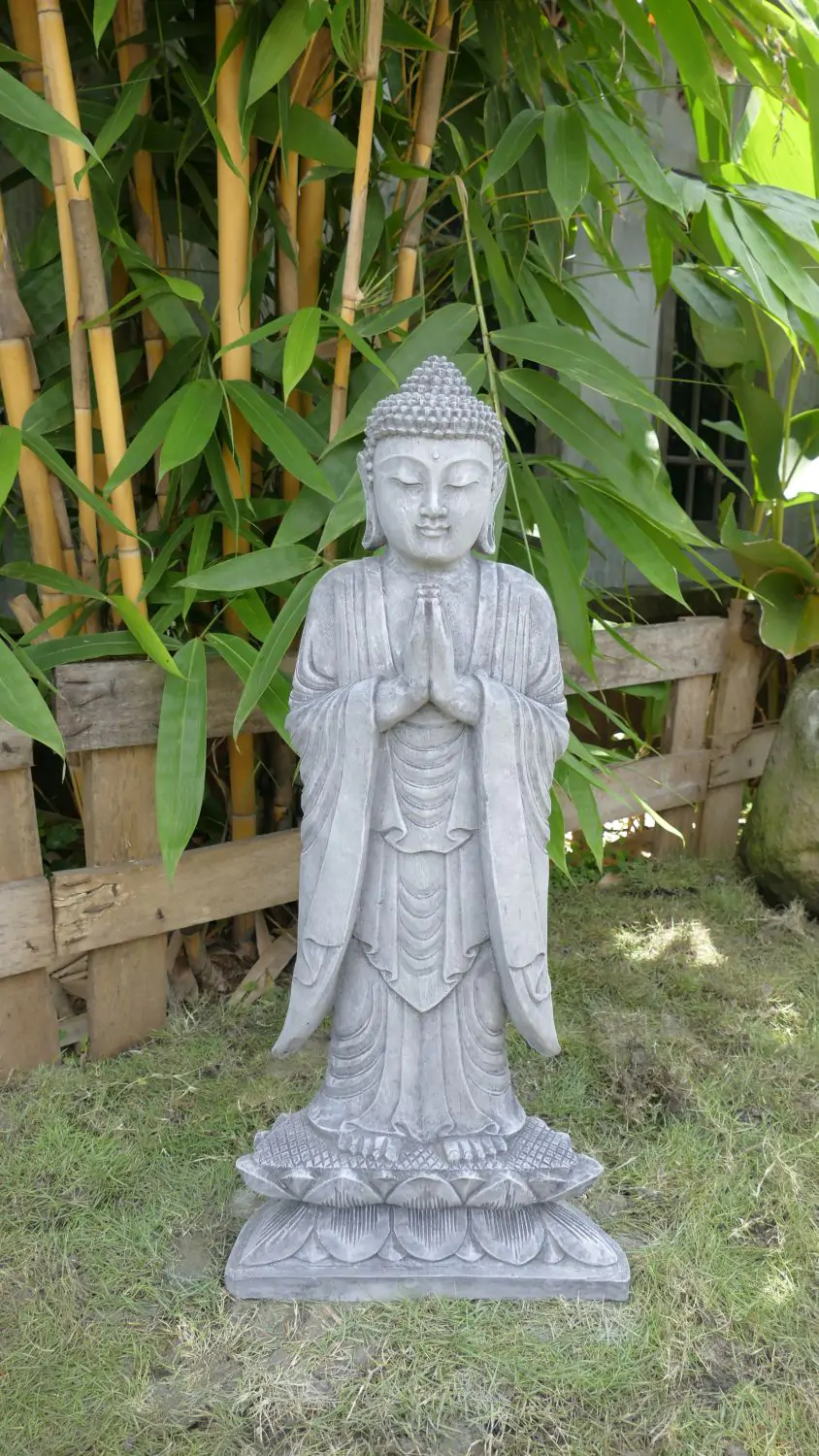  Product image 1 of the product “Jagan - Standing Buddha, Namaskara, 82cm H | cast stone ”