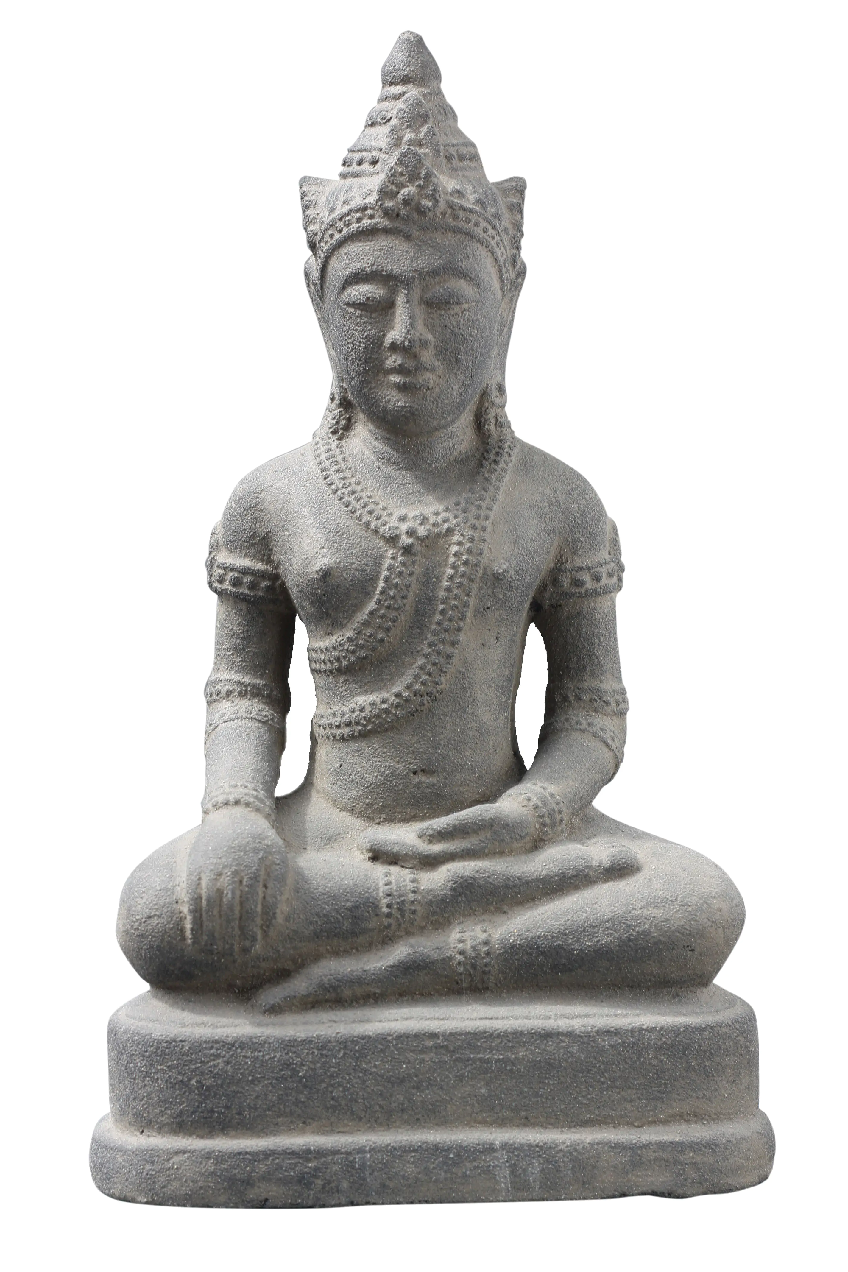  Product image 1 of the product “Seated Buddha - Khmer, in the sizes from 30cm to 50cm, Antique finish ”