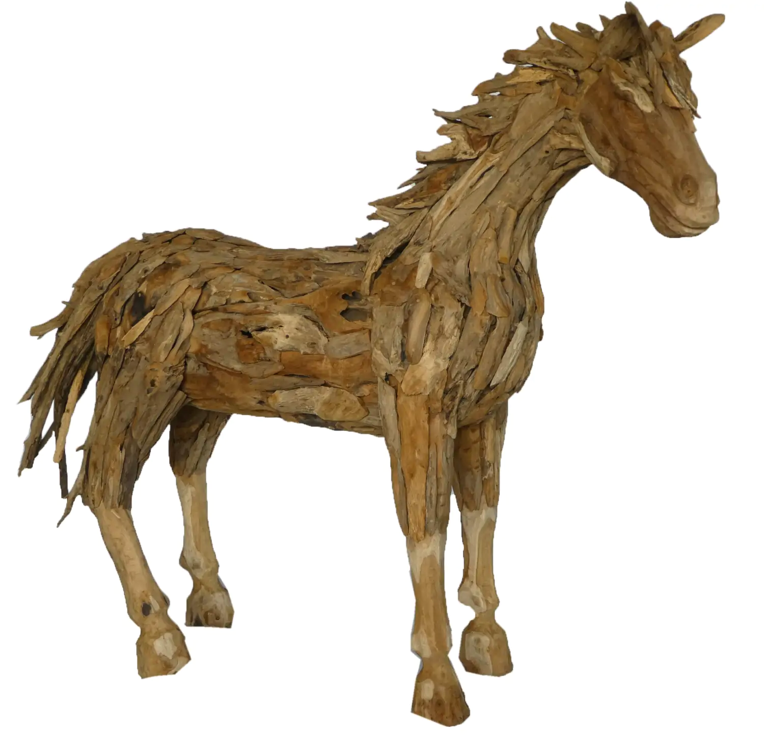  Product image 1 of the product “Horse in one piece, the head is from one piece of wood and carved head. The size is about 240cm lenght and 180cm height. ”