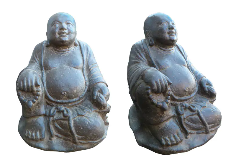  Product image 1 of the product “Chinese Buddha, very wide but narrow, wide open mouth, small bowl in the right hand, without base ”