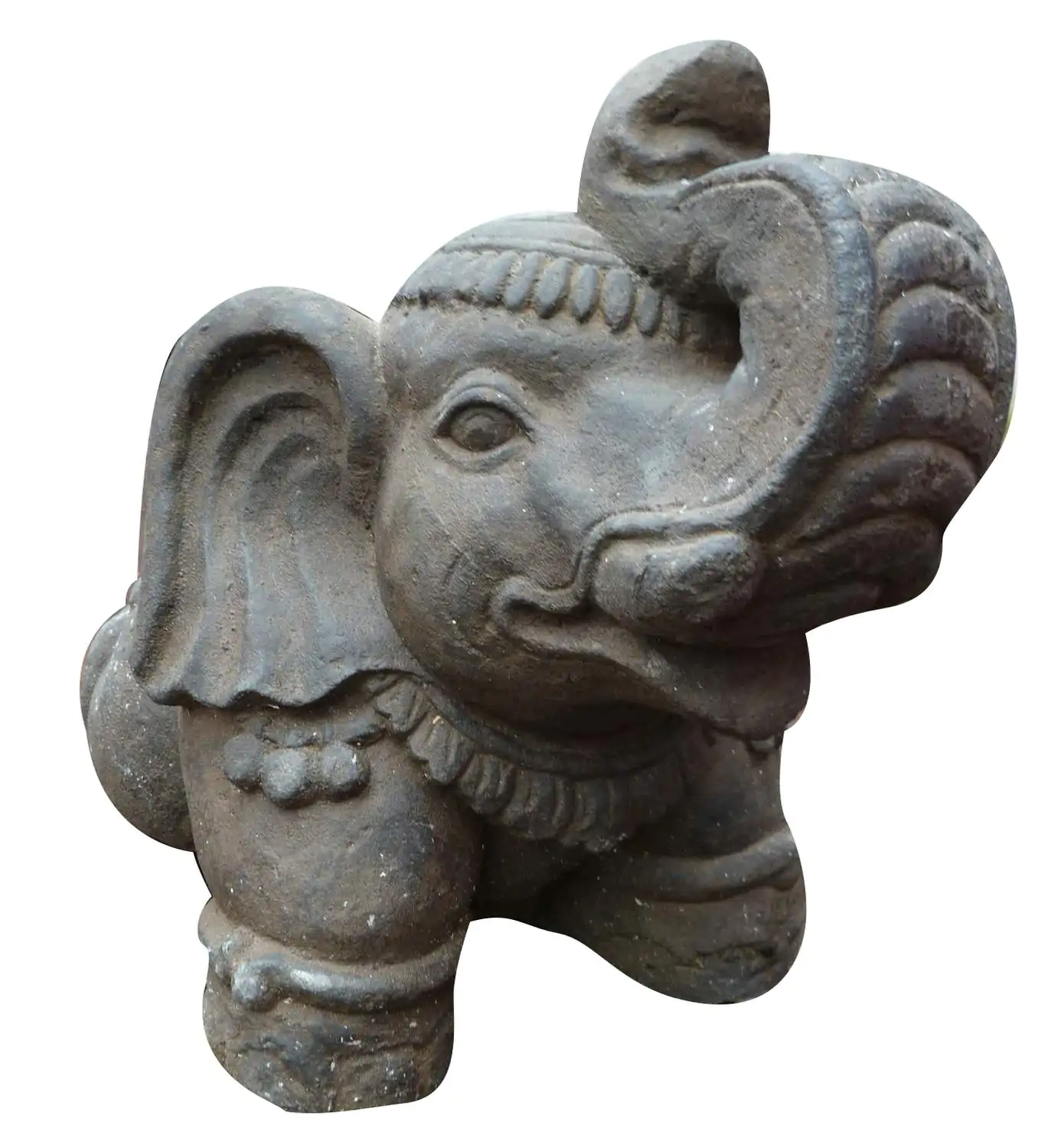  Product image 1 of the product “Elephant (India style), In the sizes from 20 to 30cm | Cast stone, handcrafted & coloured ”