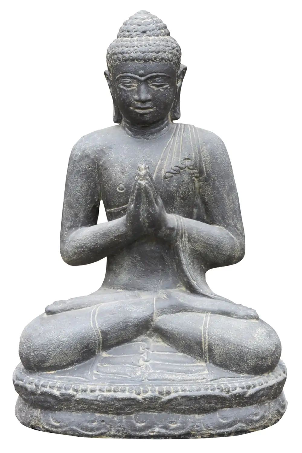  Product image 1 of the product “Seated Buddha - India, Namaskara, in the sizes from 45cm to 240cm, Antique Finish ”