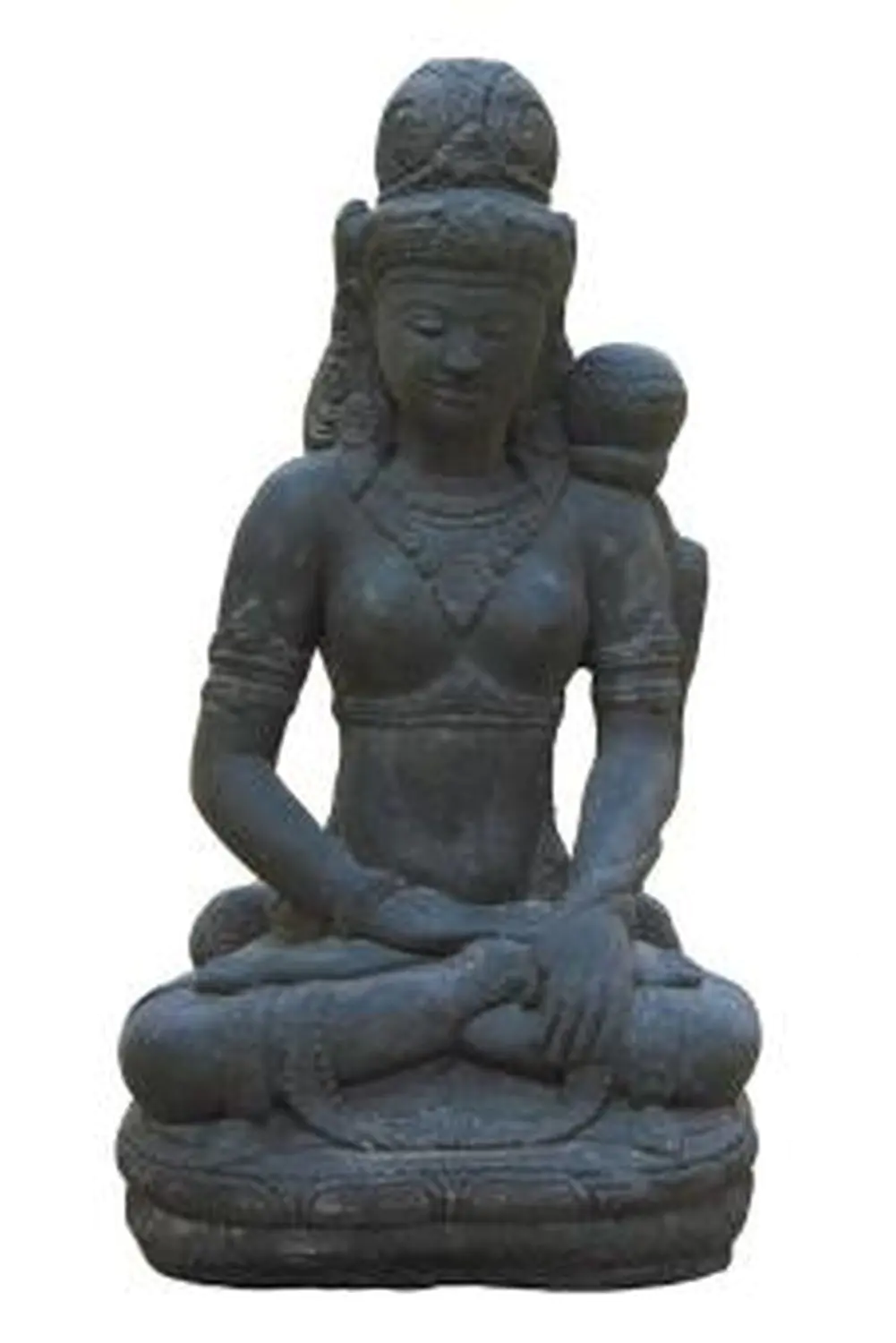  Product image 1 of the product “Shiva sitting, cast stone, 47cm high, Antique Finish ”