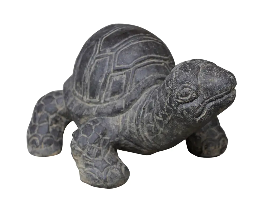  Product image 1 of the product “Turtle in size 33 cm Length | Cast stone, handcrafted & coloured ”