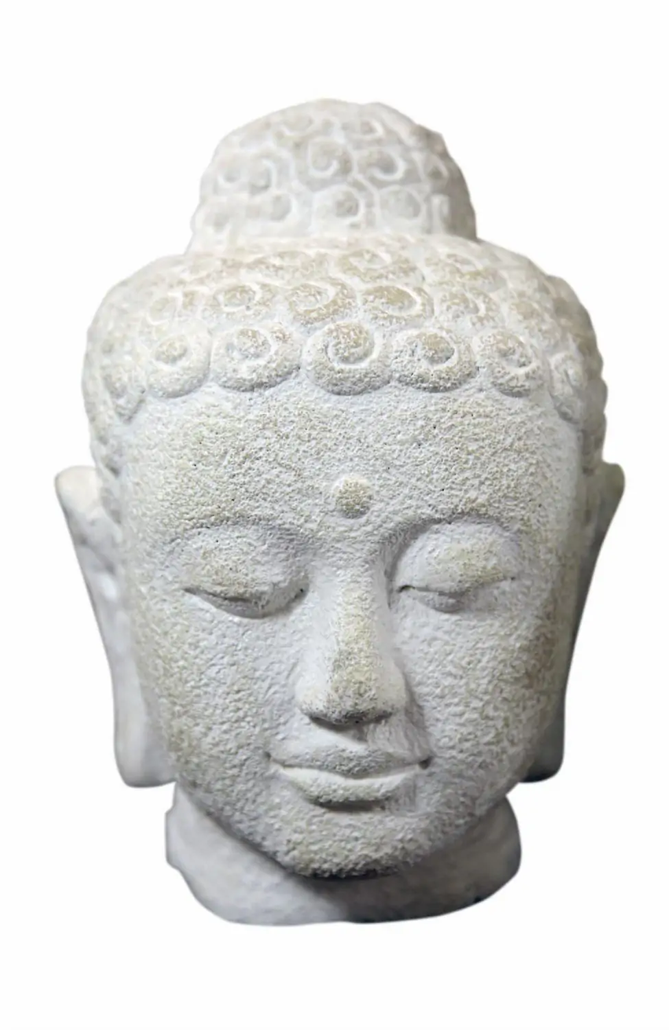  Product image 1 of the product “Buddha head, 34 cm, white ”