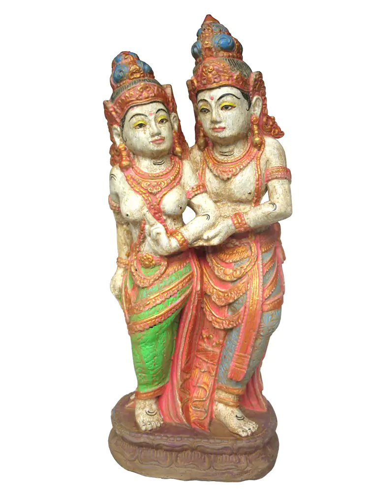  Product image 1 of the product “Pair of Standing Gods, 60 cm, handpainted ”