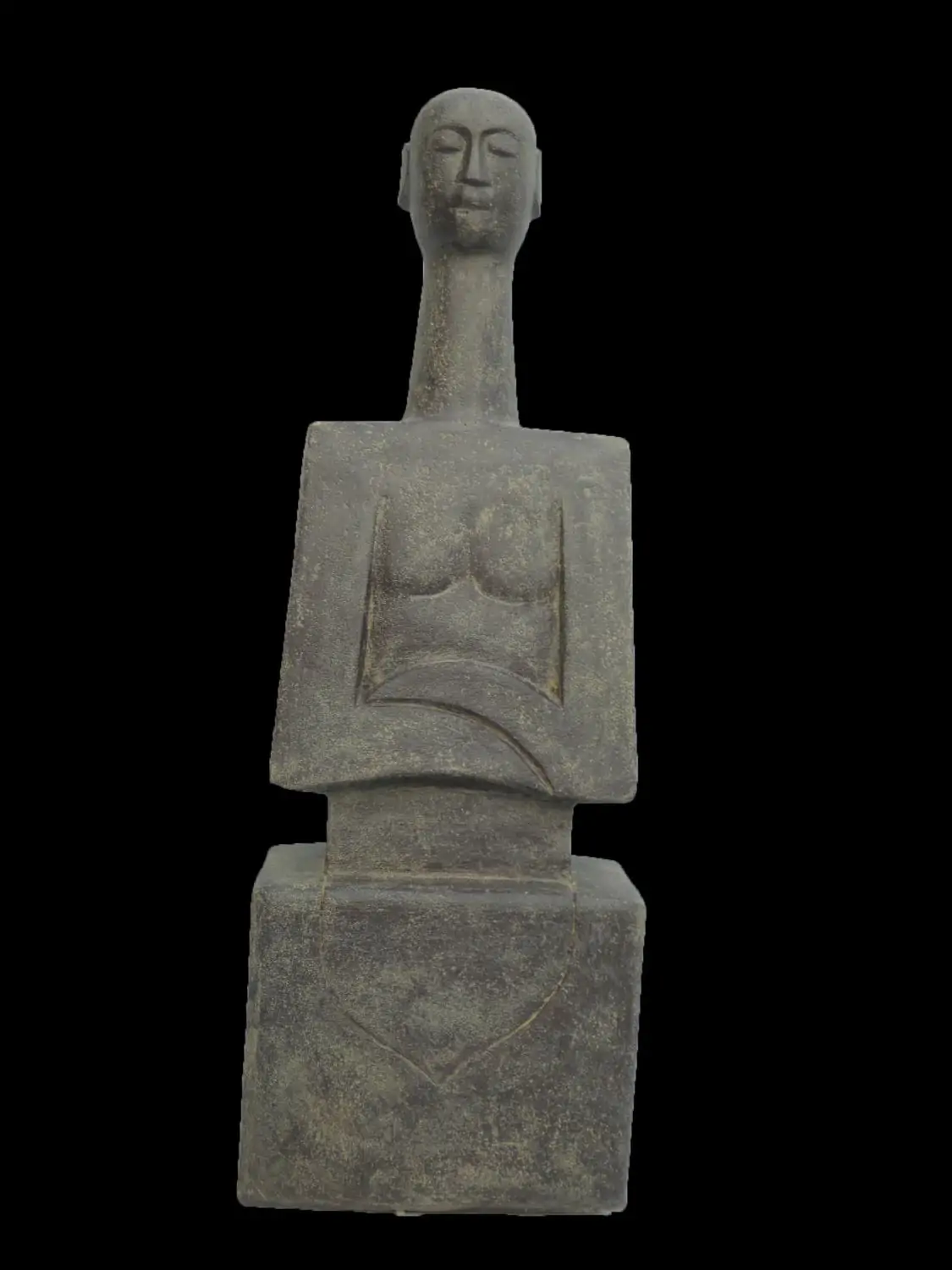  Product image 1 of the product “Abstract sculpture with long neck, Antique finish. In the sizes from 80 to 100cm. ”