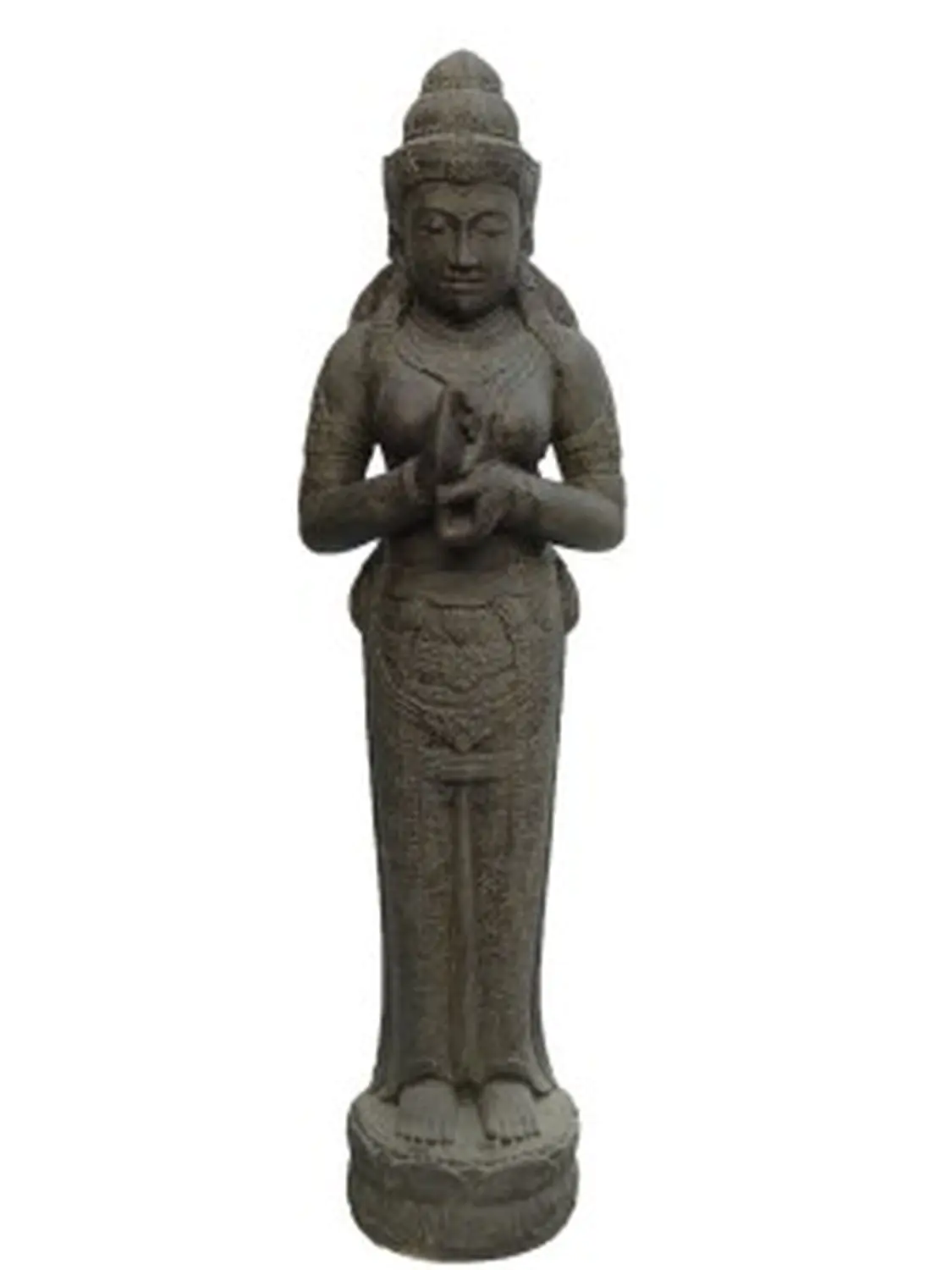  Product image 1 of the product “Standing Sri Dewi, 175cm high. Painted in the color antique finish ”