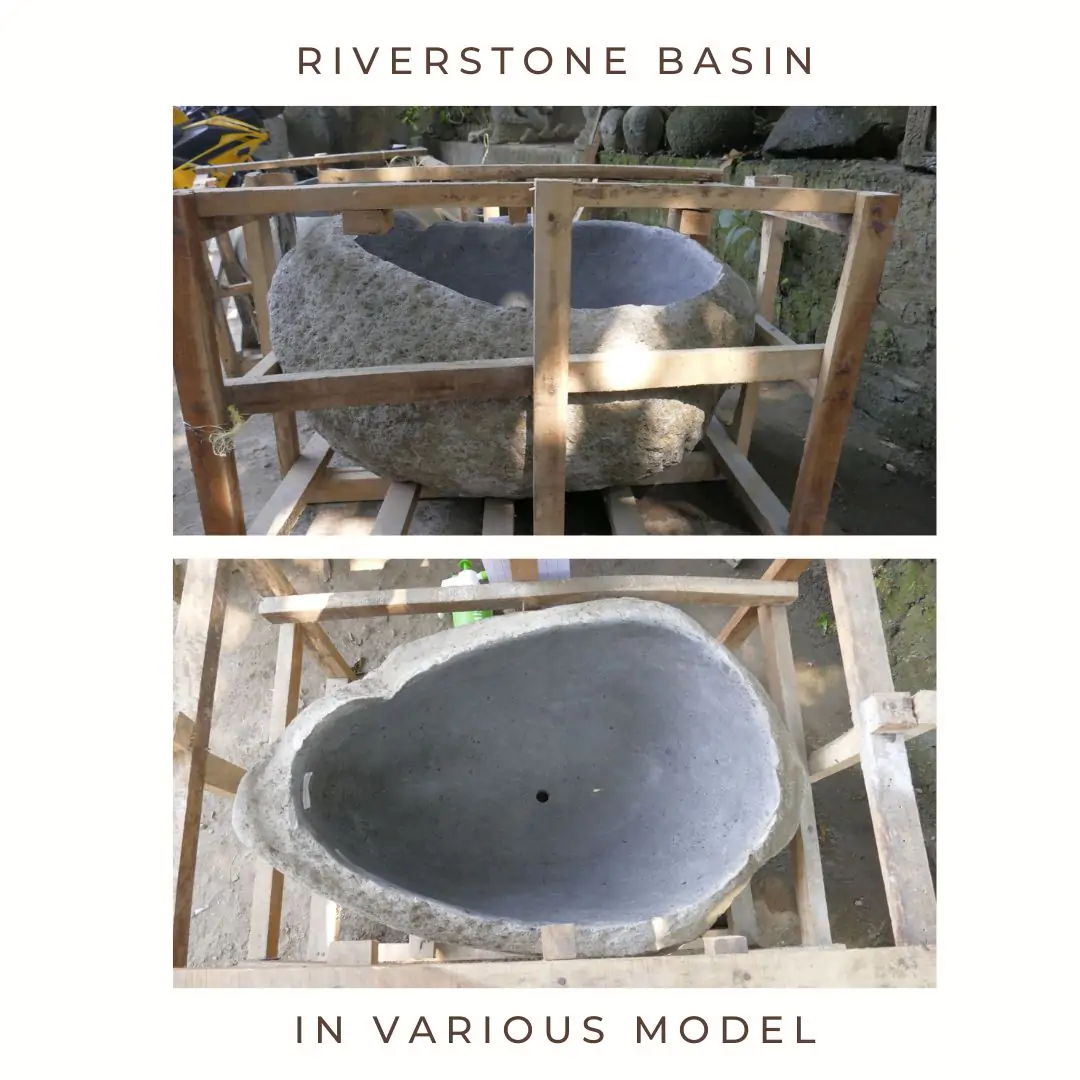  Product image 1 of the product “Basin from Riverstone, Natural surface, polished inside. Dia approx 76-80. Height 56-60 ”