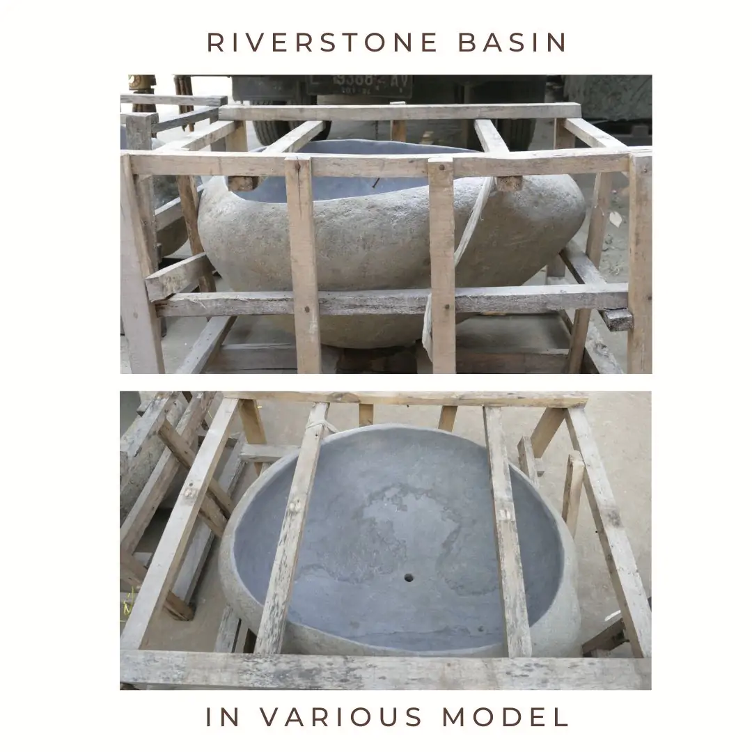  Product image 1 of the product “Basin from Riverstone, Natural surface, polished inside. Dia approx 86-90. Height 46-50 ”