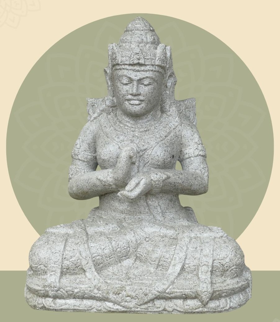  Product image 1 of the product “Seated Dewi Sri, position chakra turning the wheel, about 48cm height ”