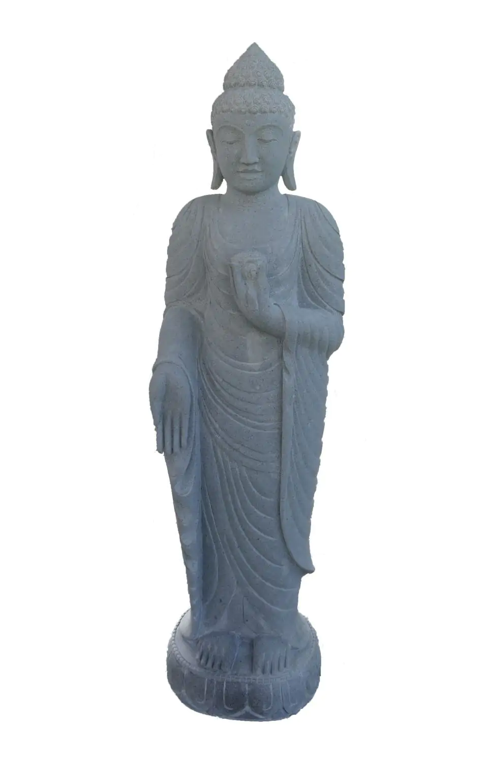  Product image 1 of the product “Standing Buddha with Lotus Flower, ca. 120 cm H ”