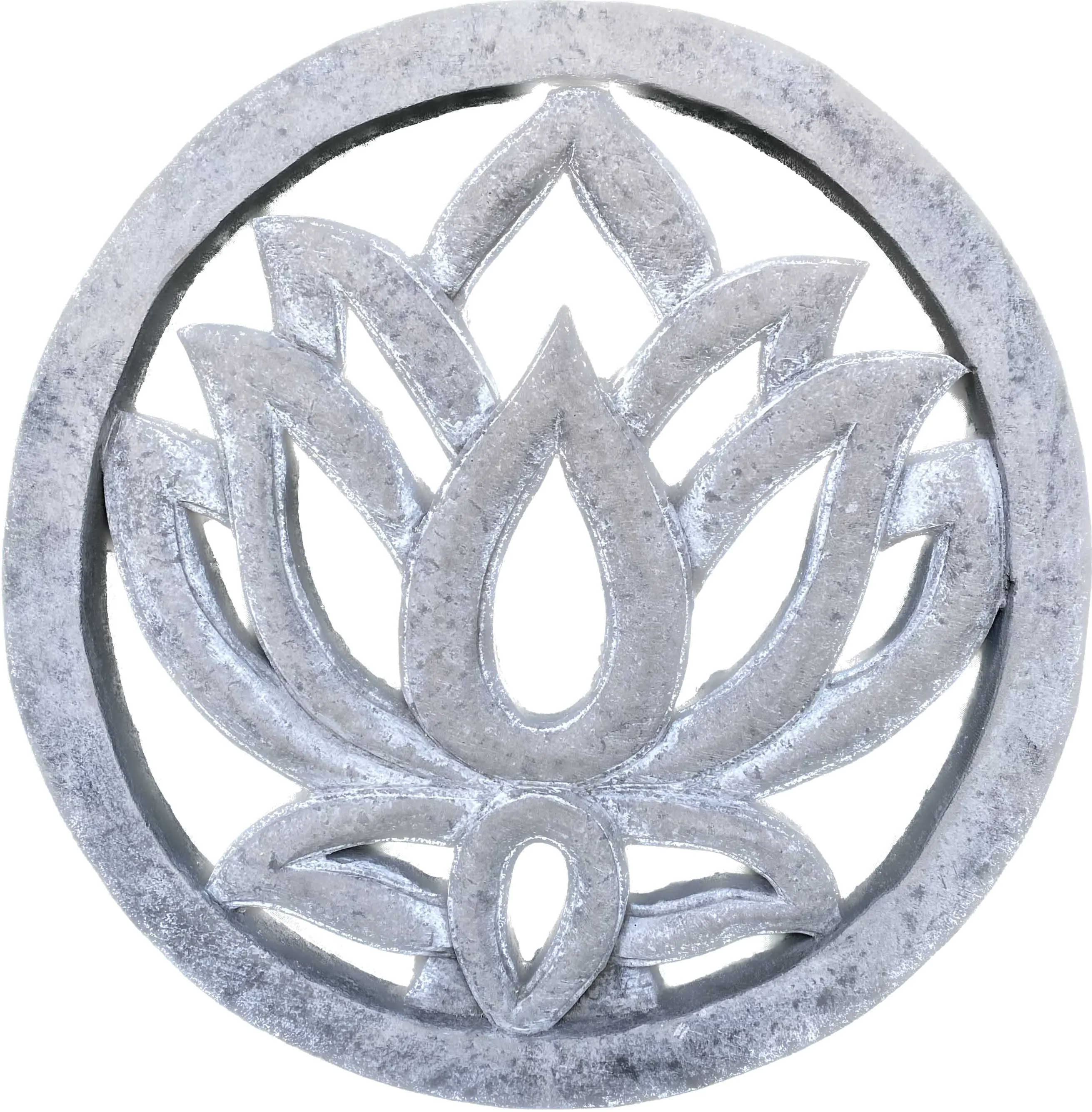  Product image 2 of the product “Lotus - Plaque - Lotus flower, Ø 30 cm | cast stone ”