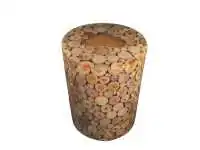  Product image 2 of the product “Round stand from teak branch cut, height 45, dia. 35cm ”