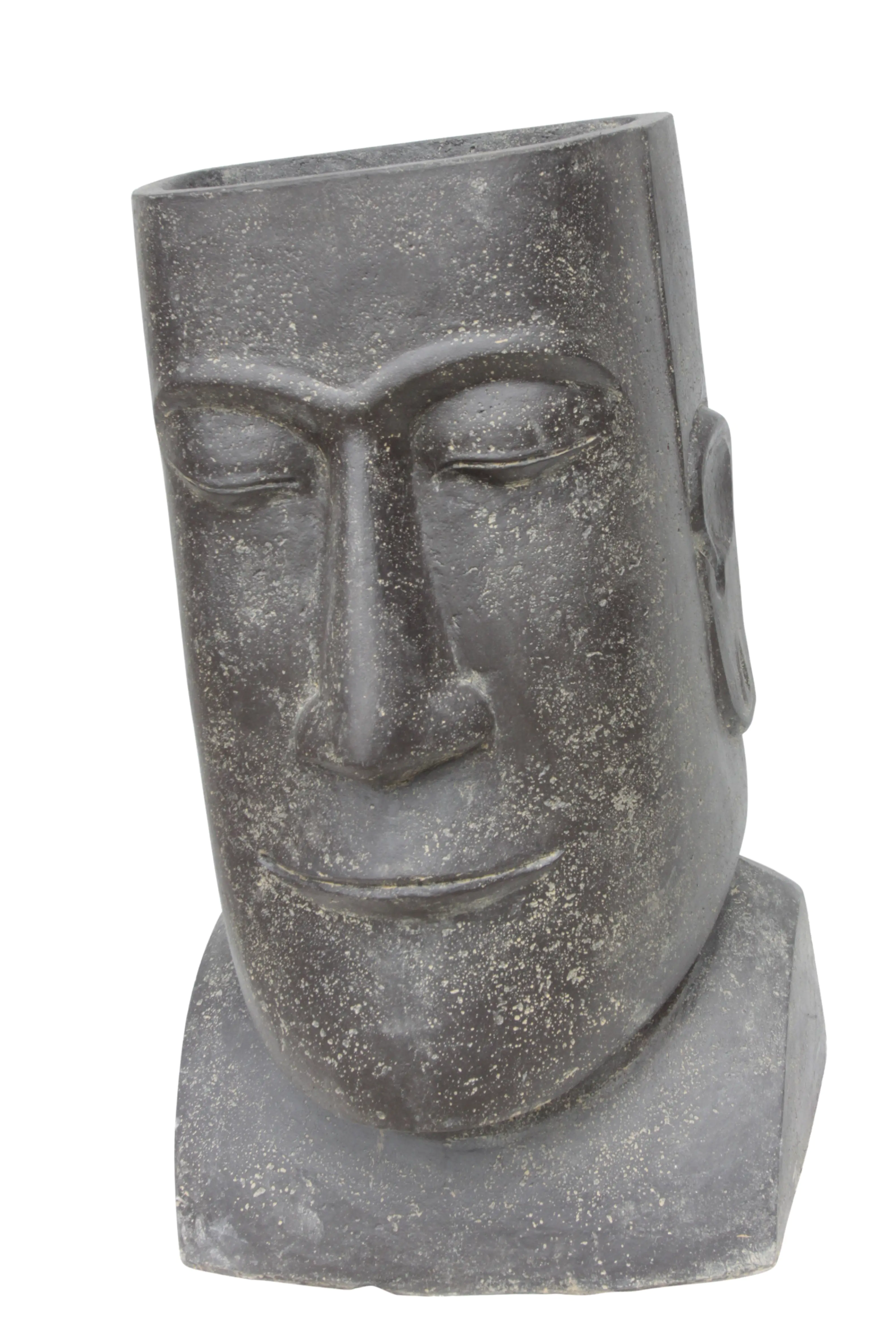  Product image 2 of the product “Abstract head as planter. 100 cm height, cast stone, hollow, handcrafted & coloured ”