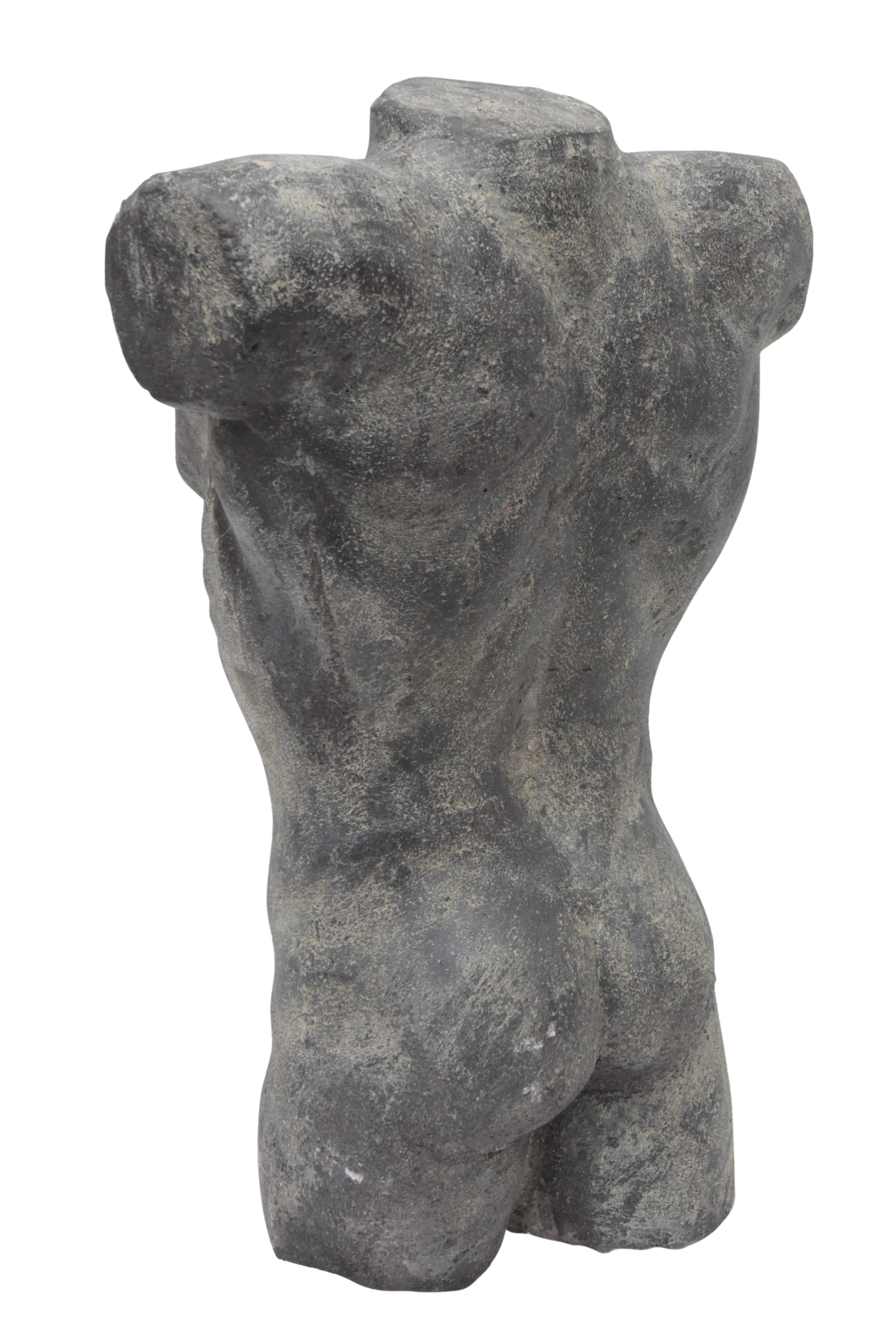  Product image 2 of the product “Male Torso. 29 x 17 x 50cm. Stone cast, handcrafted & coloured ”