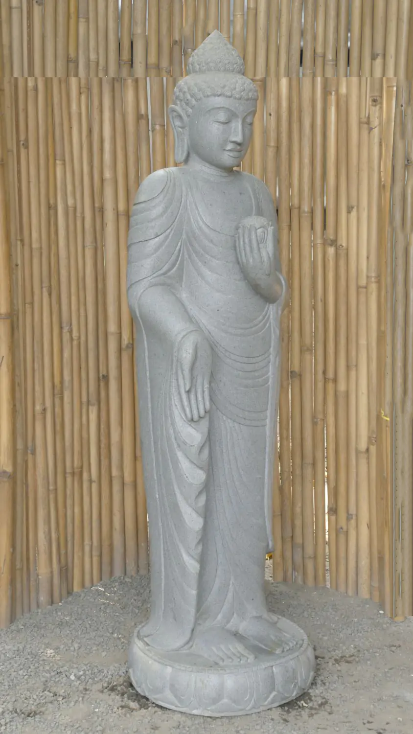  Product image 3 of the product “Standing Buddha with Lotus Flower, ca. 186 cm H ”