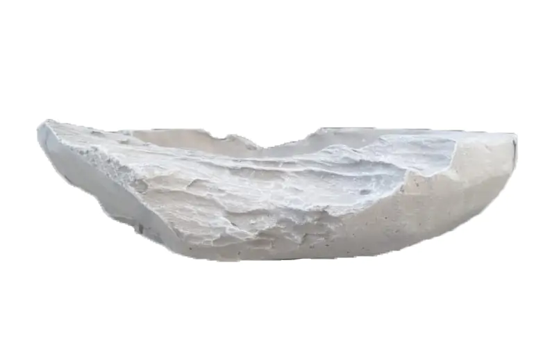  Product image 4 of the product “Stone bowl with wood grain, 30.5 cm long | cast stone ”
