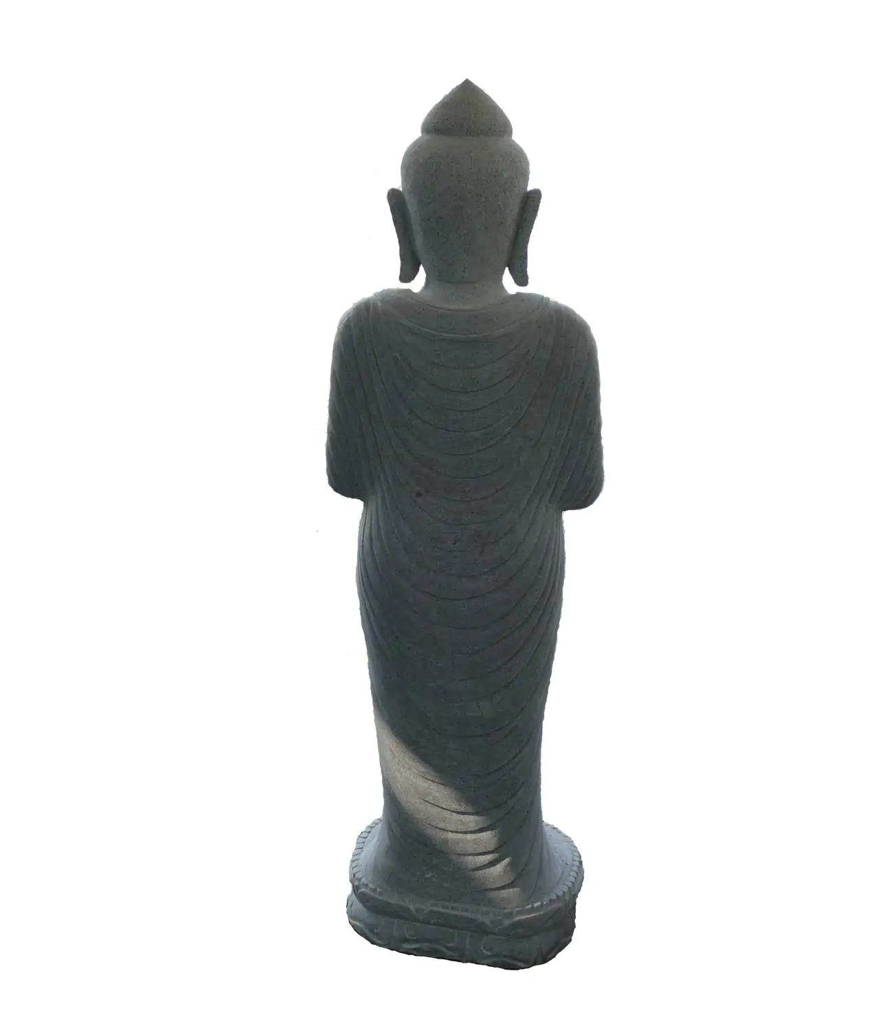  Product image 4 of the product “Standing Buddha made of Riverstone in Dharmachakra position - gesture of wheel of the teaching of Dharma. About 120cm height. ”