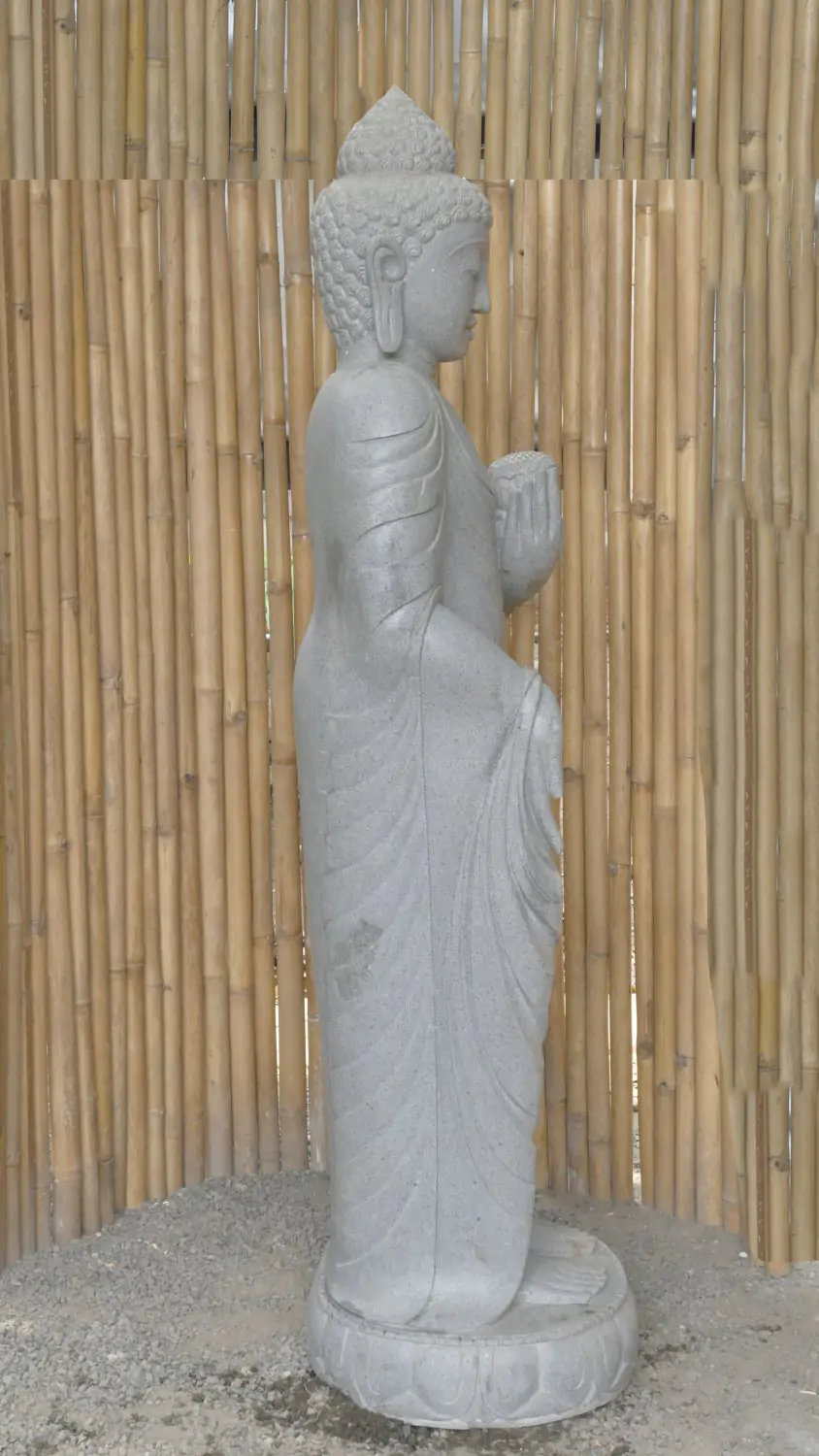  Product image 4 of the product “Standing Buddha with Lotus Flower, ca. 186 cm H ”