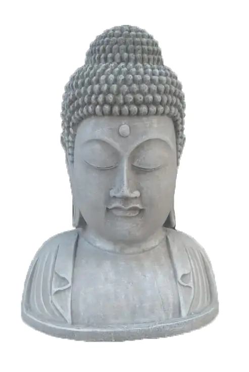  Product image 5 of the product “Arjun - Plaque Buddha Head, 21.5cm Height | cast stone ”
