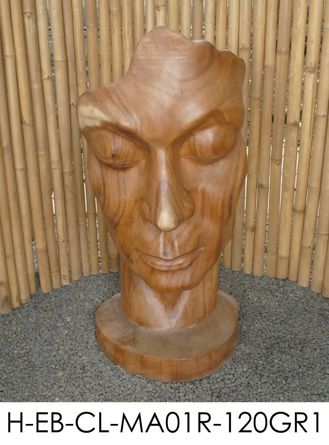  Product image 5 of the product “Aras - Face looking to the right, 120 cm H | cast stone ”