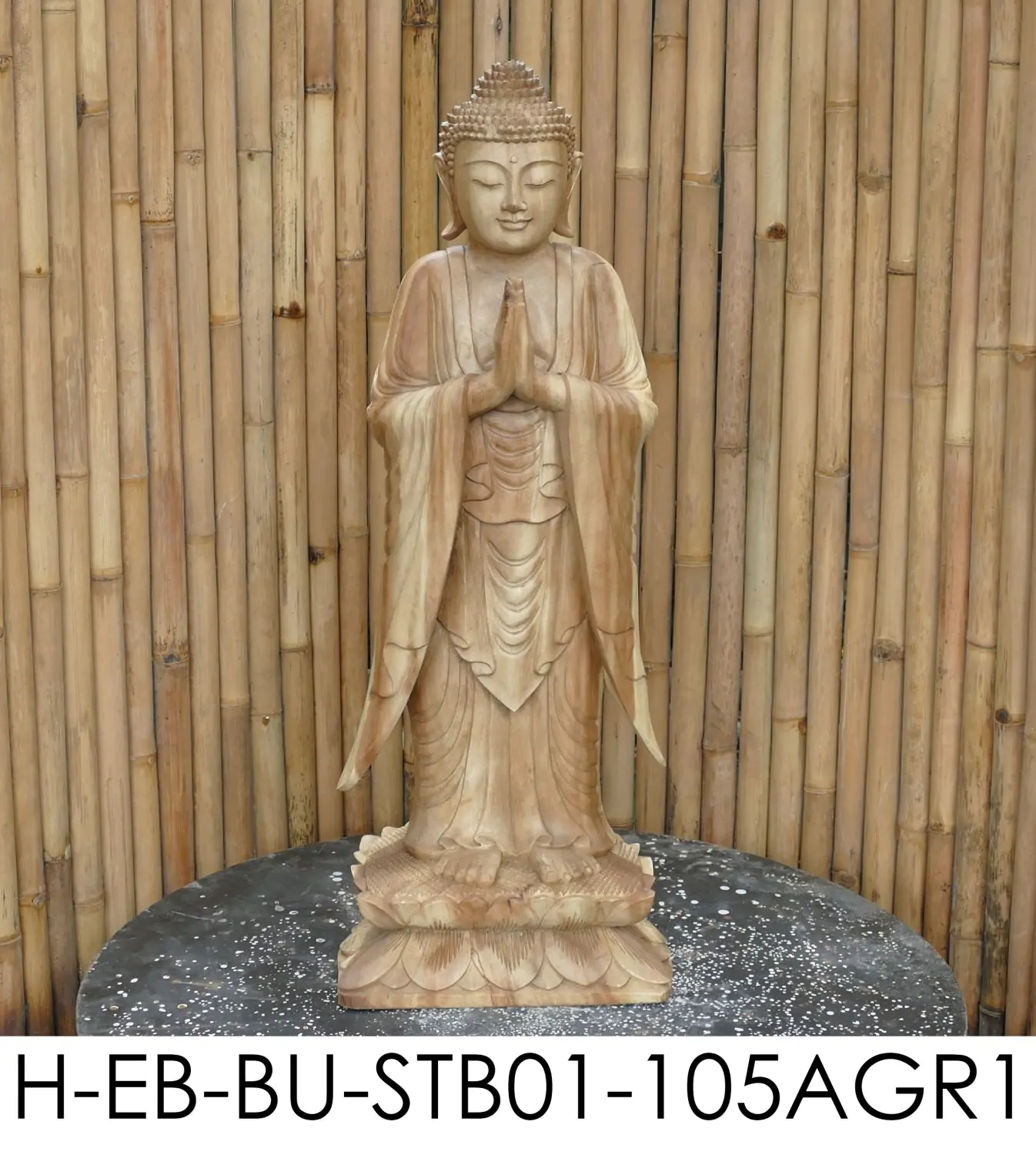  Product image 6 of the product “Jagan - Standing Buddha, 105cm H | cast stone ”
