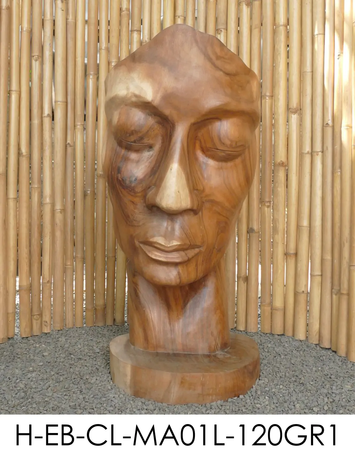  Product image 6 of the product “Dilan - Face looking to the left, 120 cm H | cast stone ”