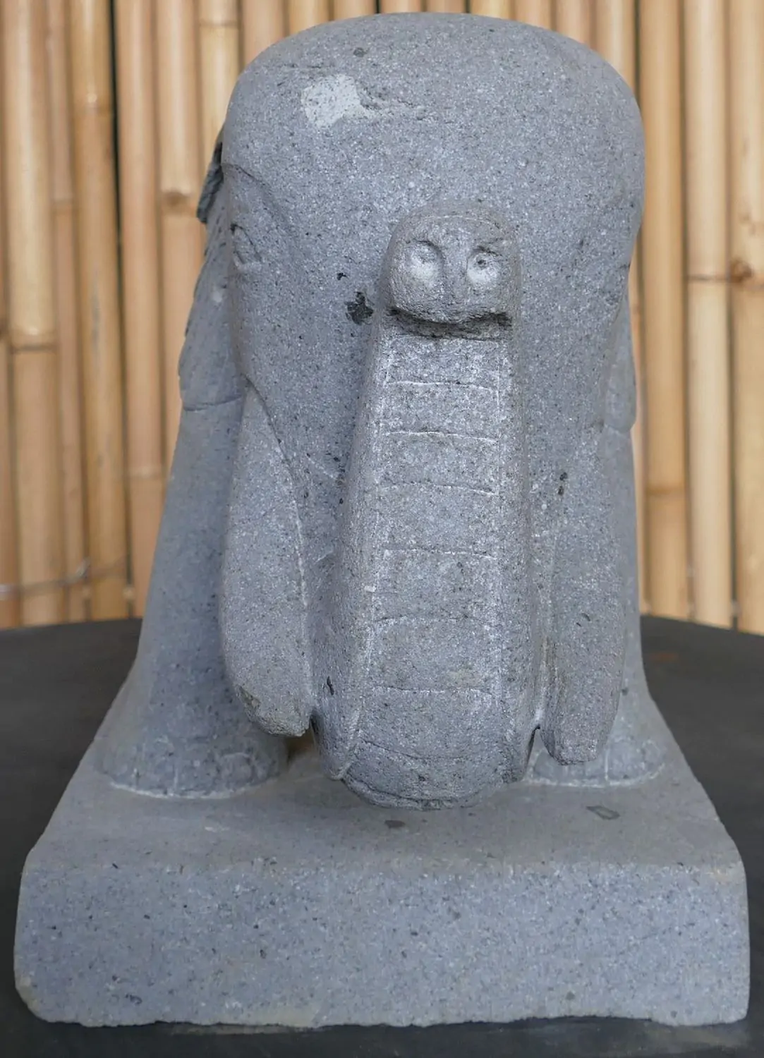  Product image 6 of the product “Standing elephant made of Riverstone about 45cm length ”