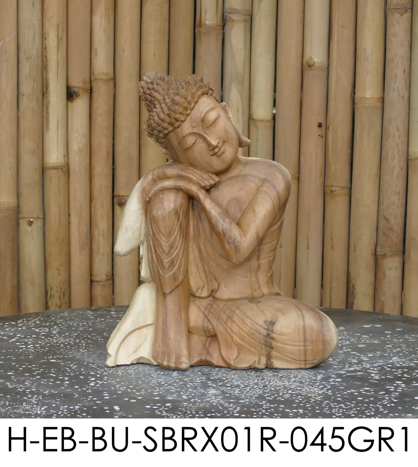  Product image 7 of the product “Vivit - Buddha relax - right knee is up, 45 cm H | cast stone ”